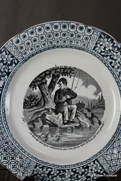 French Decorative Plate - Kernow Furniture