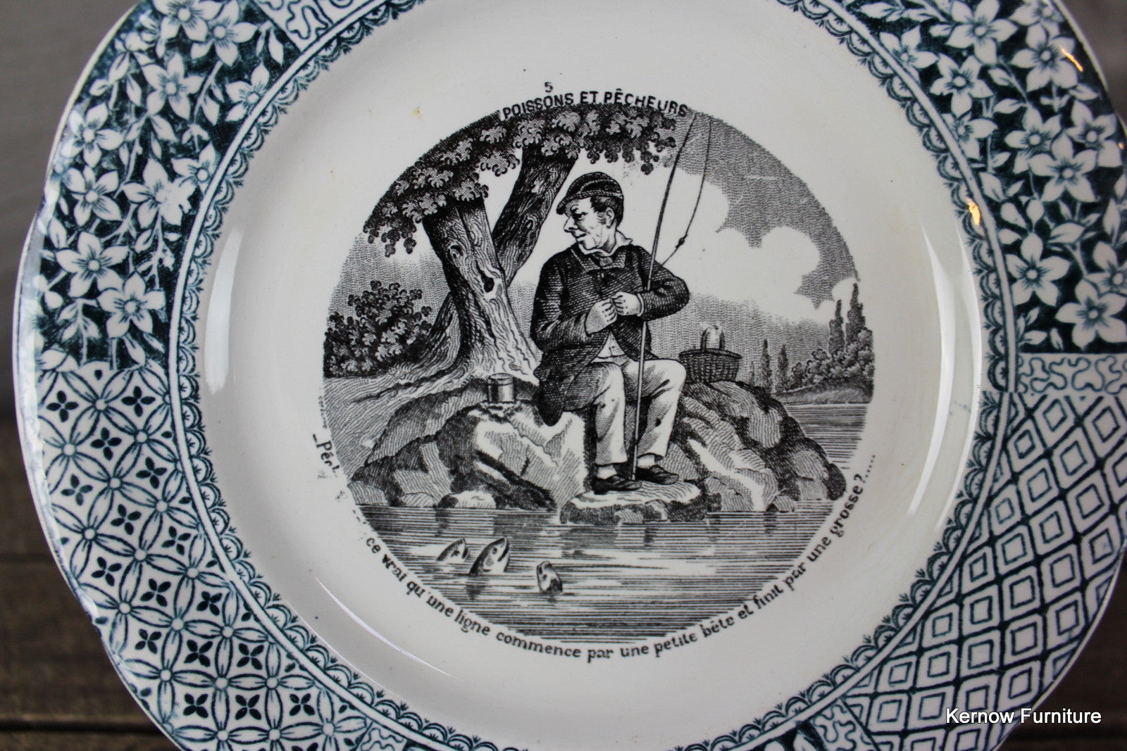 French Decorative Plate - Kernow Furniture