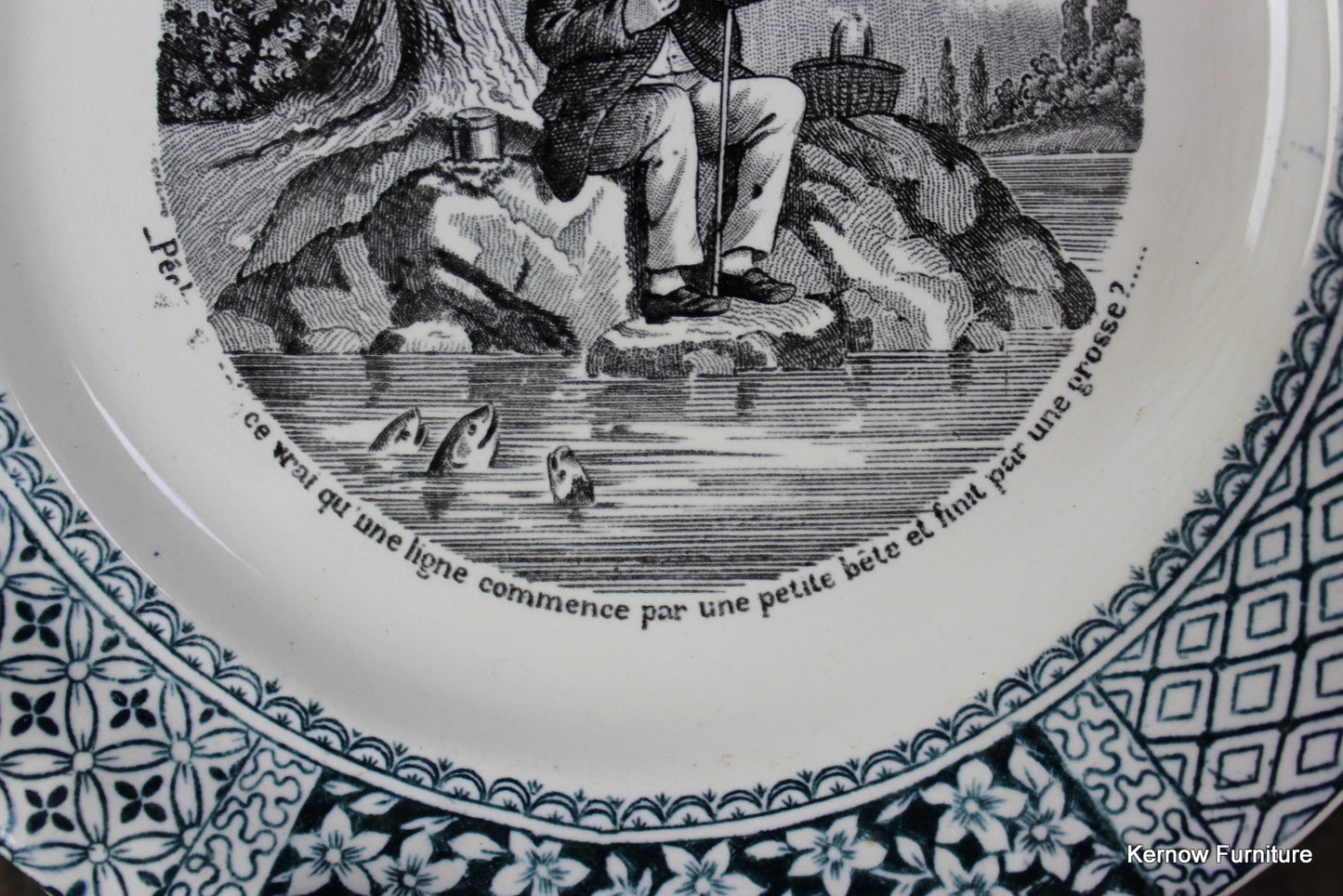 French Decorative Plate - Kernow Furniture