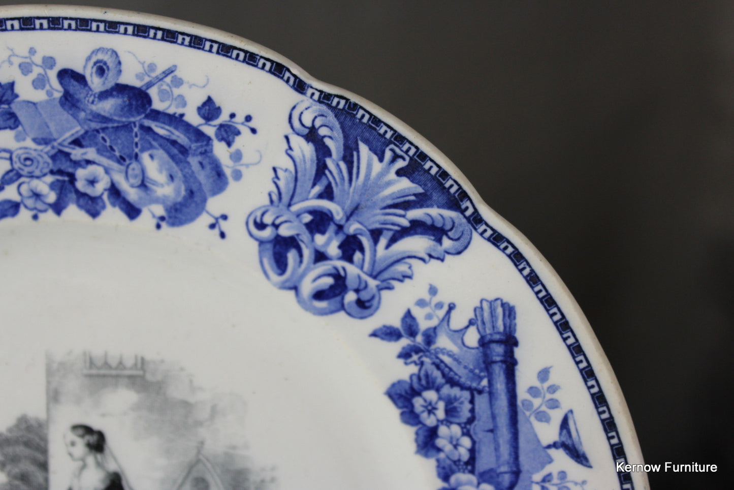 French Transferware Plate - Kernow Furniture