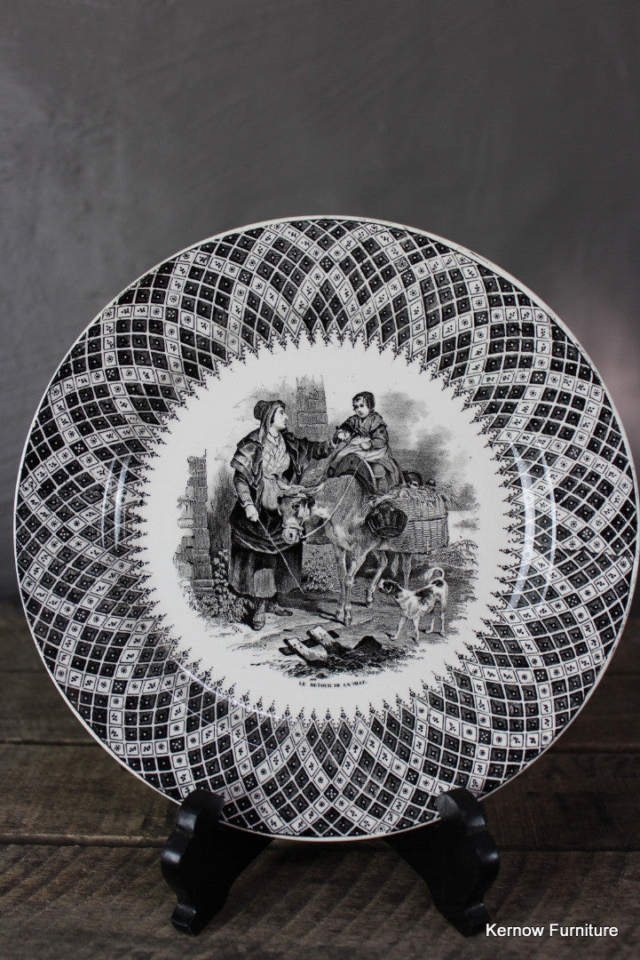 French Transferware Plate - Kernow Furniture