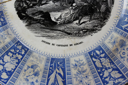 French Transferware Plate - Kernow Furniture