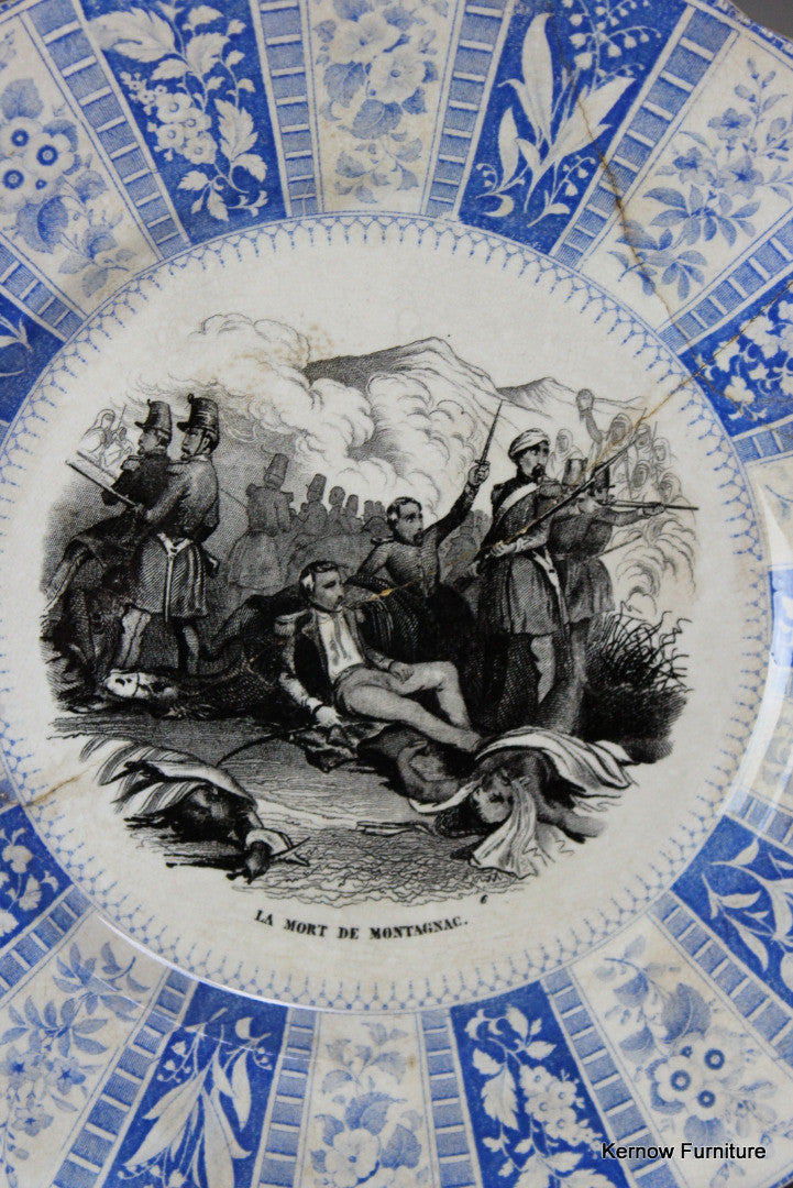 French Transferware Plate - Kernow Furniture