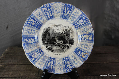 French Transferware Plate - Kernow Furniture