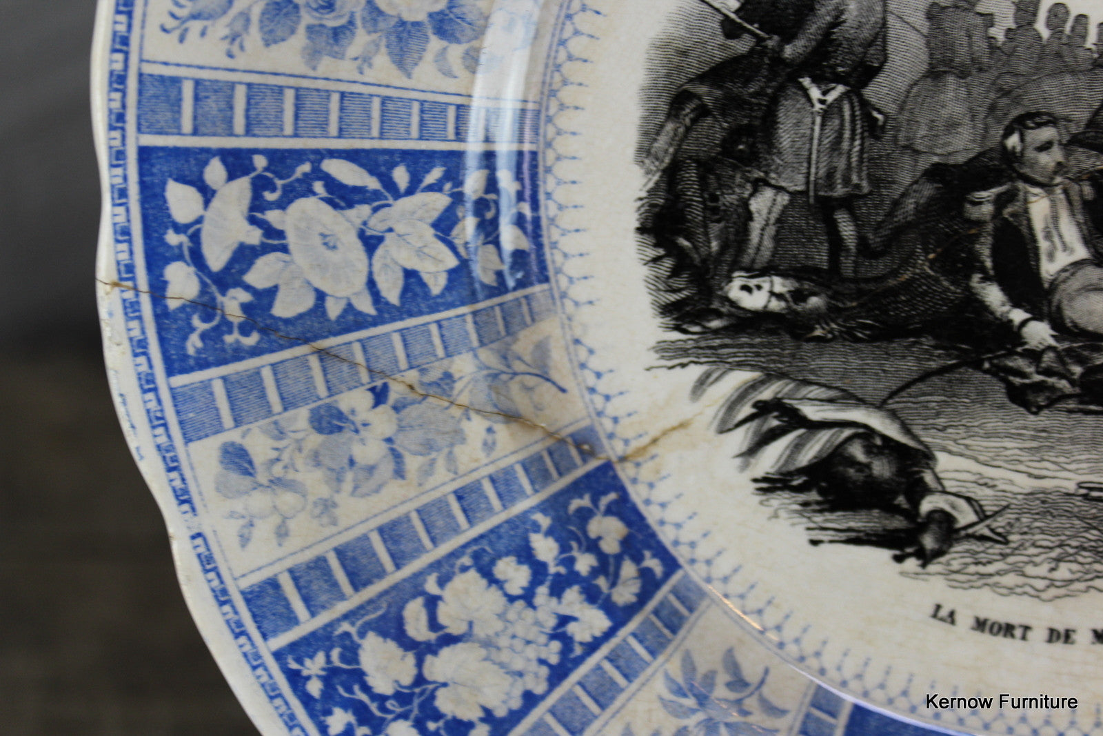 French Transferware Plate - Kernow Furniture