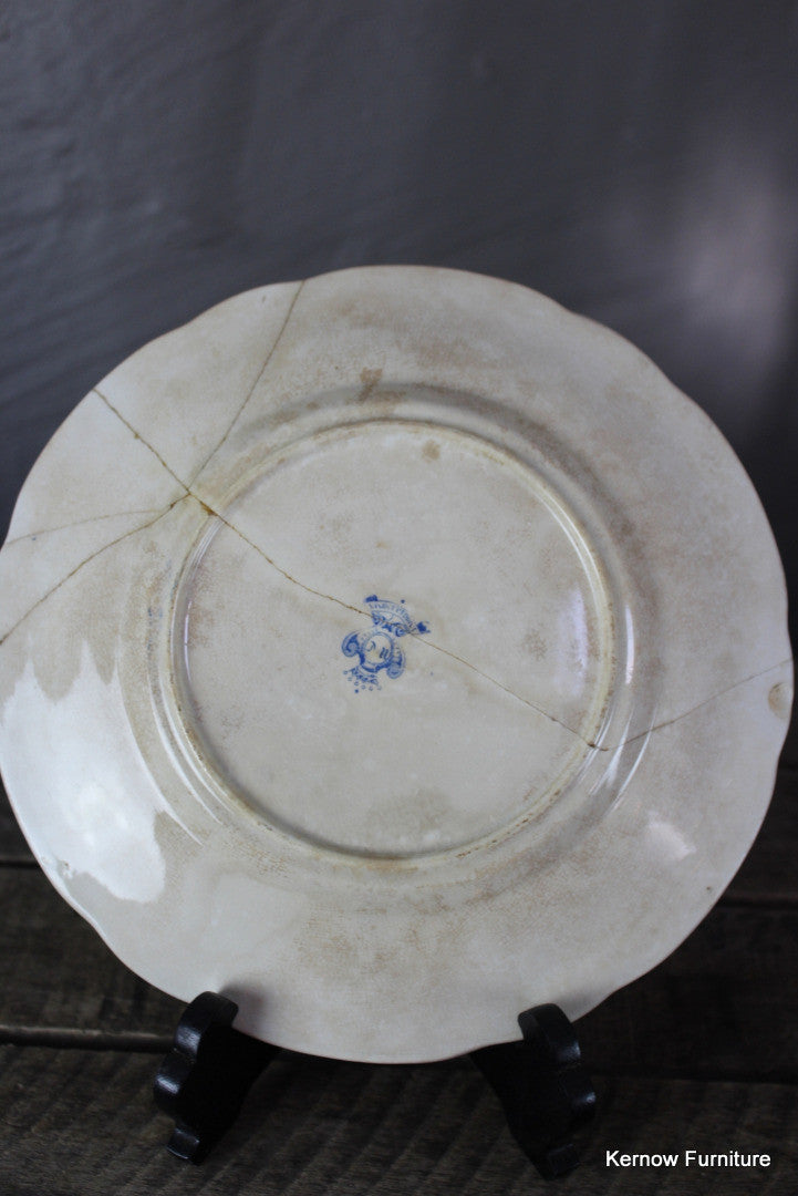 French Transferware Plate - Kernow Furniture