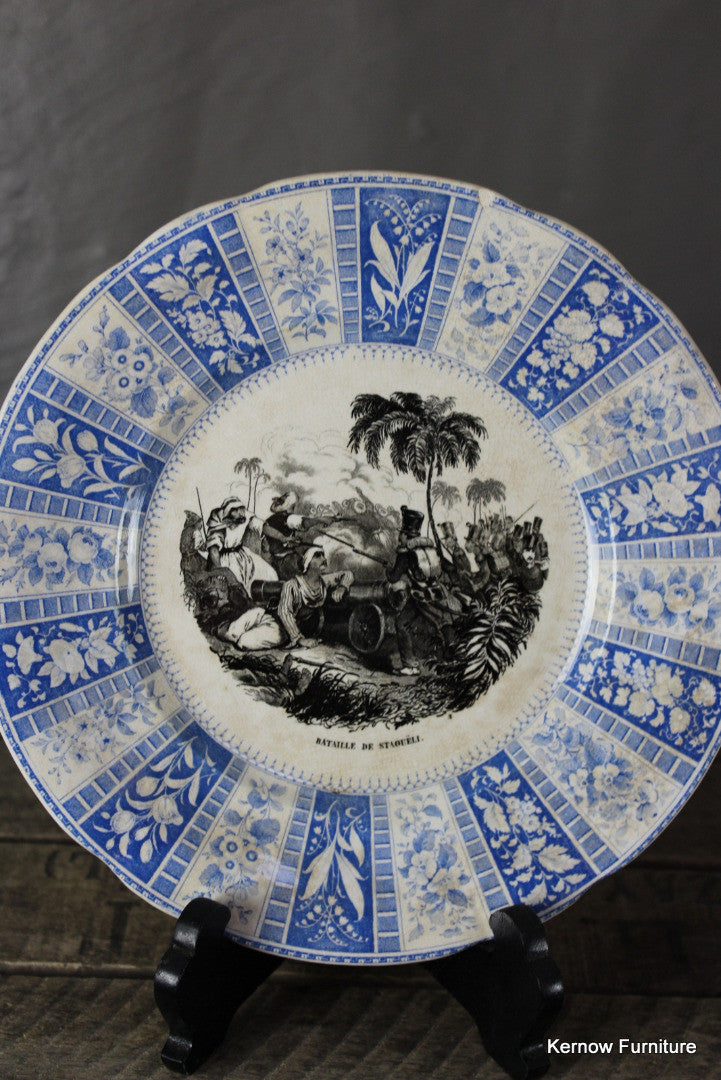 French Transferware Plate - Kernow Furniture