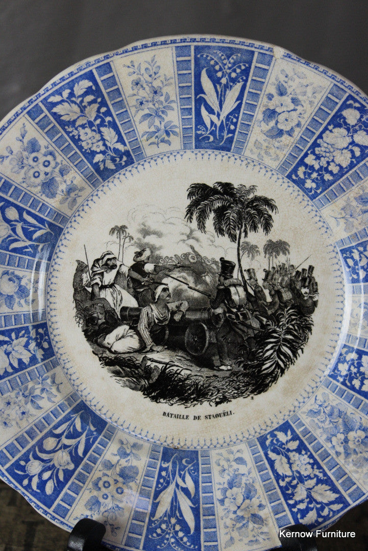 French Transferware Plate - Kernow Furniture