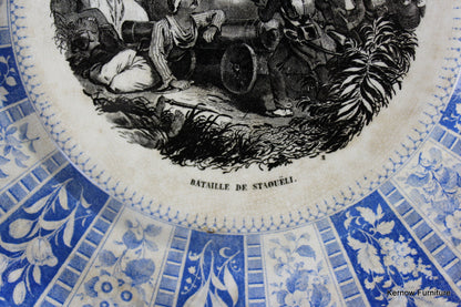 French Transferware Plate - Kernow Furniture