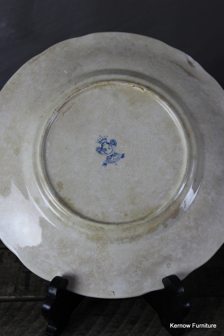 French Transferware Plate - Kernow Furniture