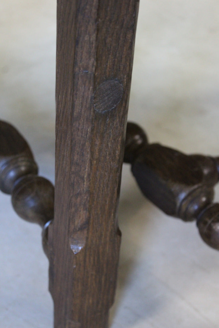 Pair 17th Century Style Dining Chairs - Kernow Furniture