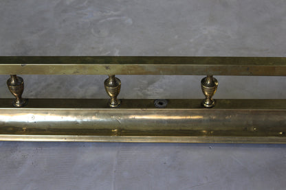 Art Nouveau Brass Fire Fender - Kernow Furniture