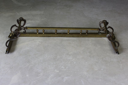 Art Nouveau Brass Fire Fender - Kernow Furniture