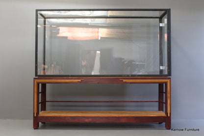 Huge Glazed Display Cabinet - Kernow Furniture