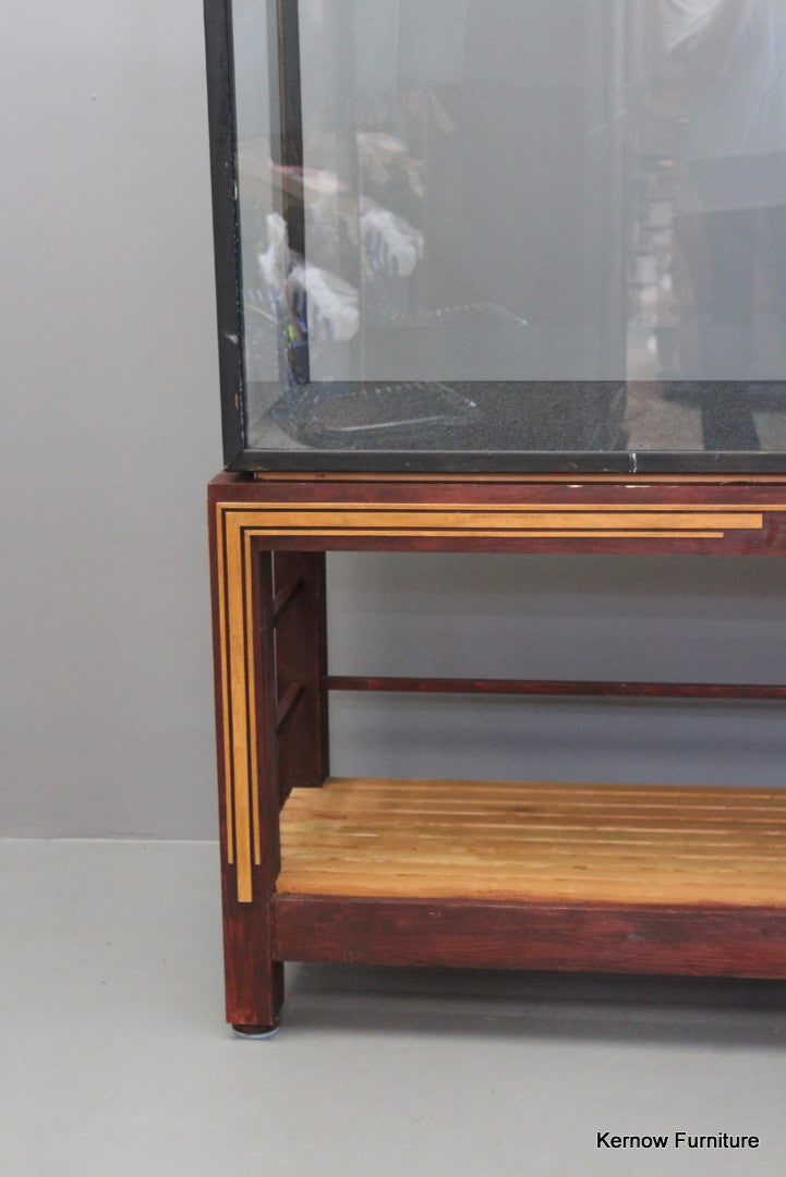 Huge Glazed Display Cabinet - Kernow Furniture