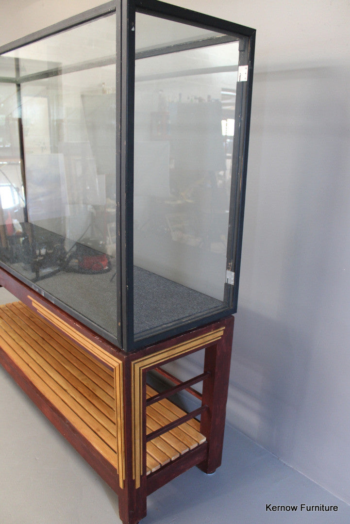 Huge Glazed Display Cabinet - Kernow Furniture