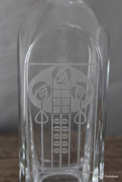 Etched Glass Decanter - Kernow Furniture