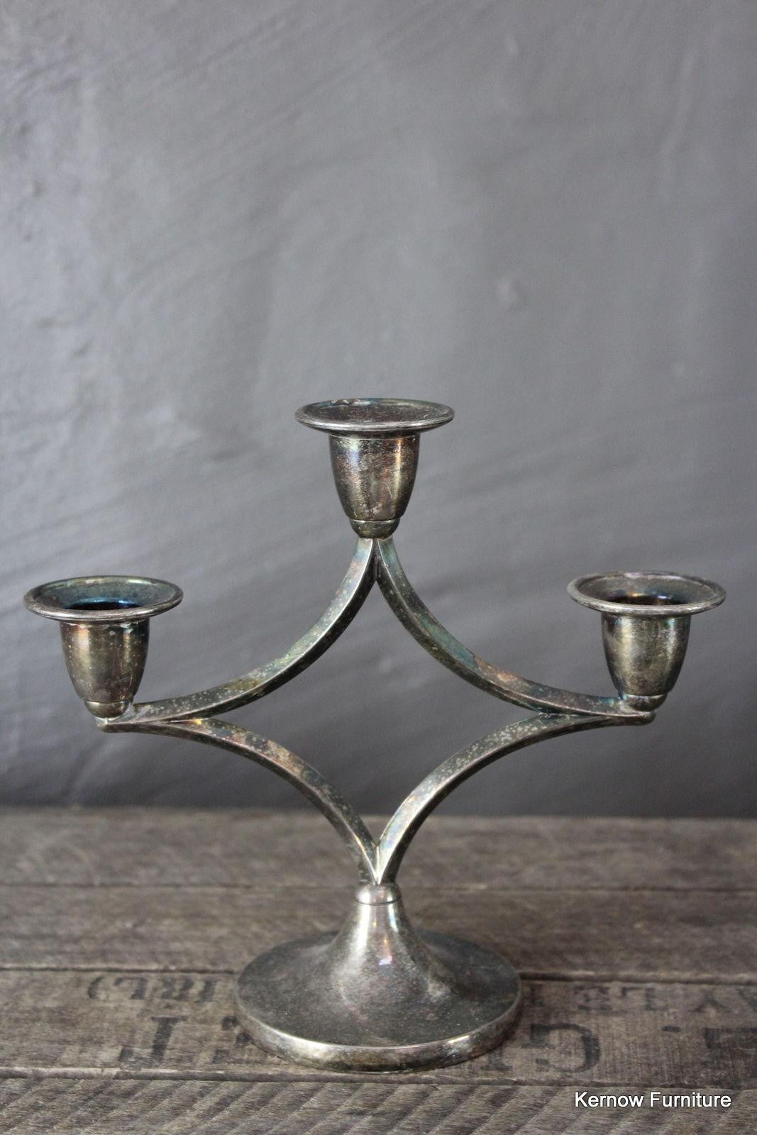 Vintage Traditional EPNS Candle Holder - Kernow Furniture