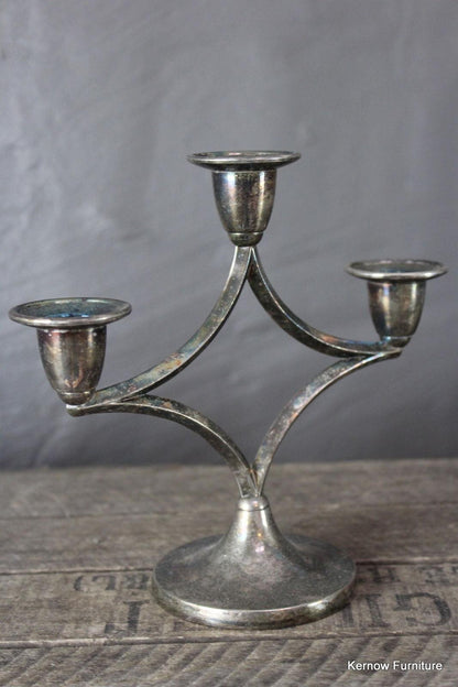 Vintage Traditional EPNS Candle Holder - Kernow Furniture