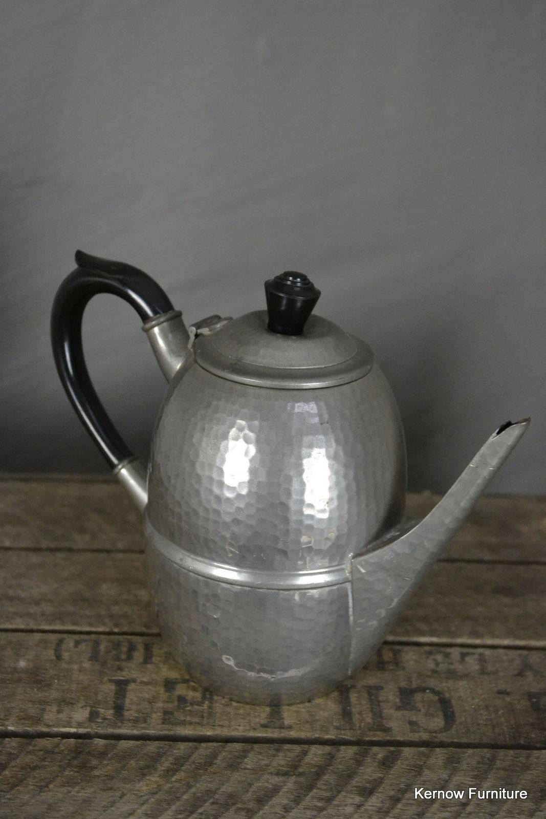 Hammered Pewter Tea Pot - Kernow Furniture