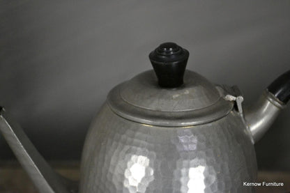 Hammered Pewter Tea Pot - Kernow Furniture