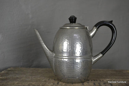 Hammered Pewter Tea Pot - Kernow Furniture