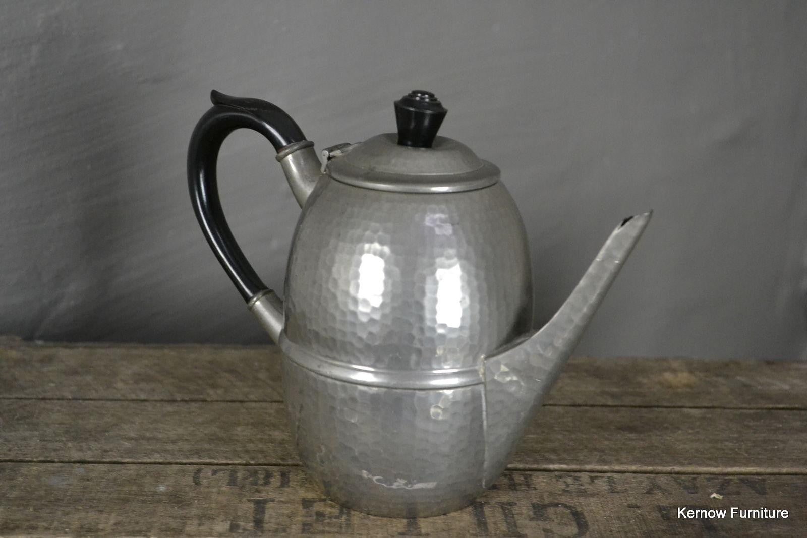 Hammered Pewter Tea Pot - Kernow Furniture