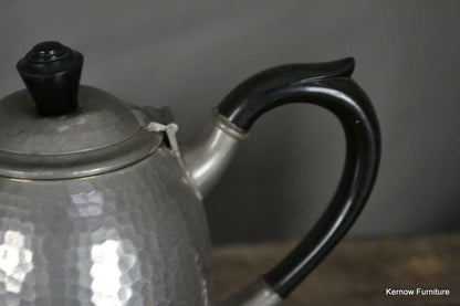 Hammered Pewter Tea Pot - Kernow Furniture
