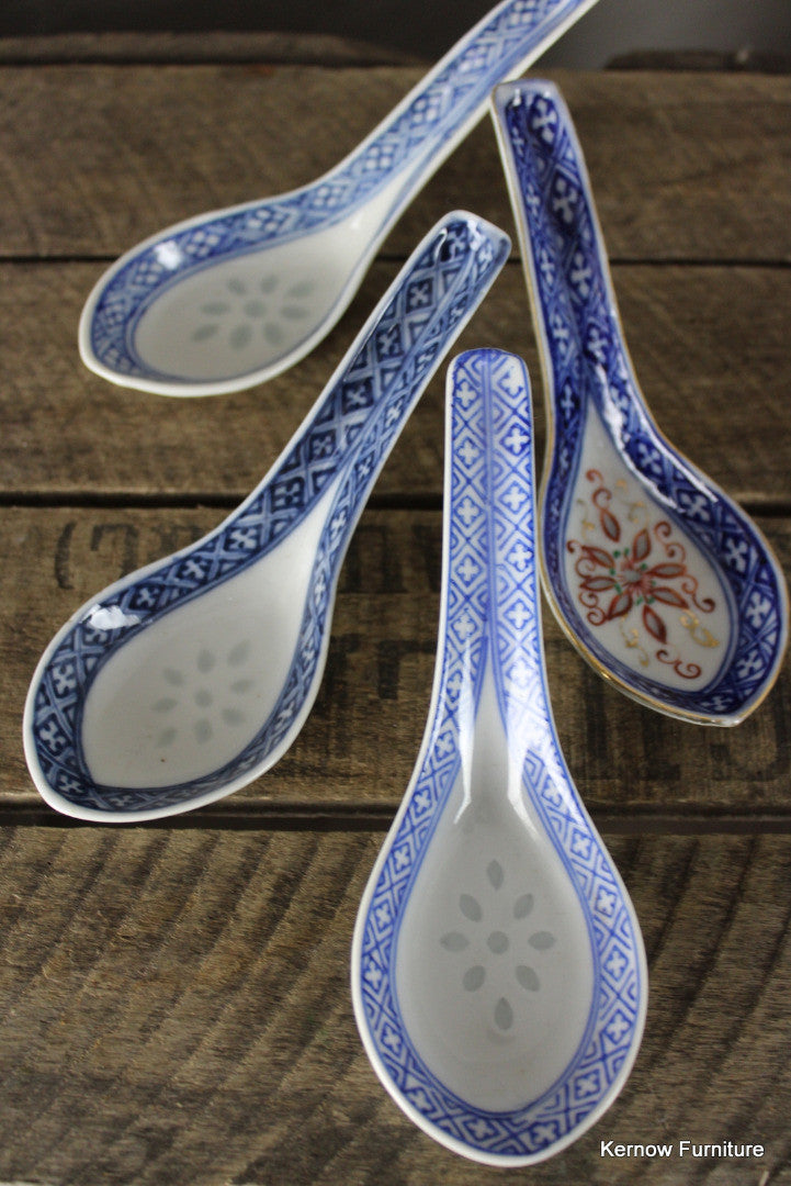 4 Chinese Spoons - Kernow Furniture