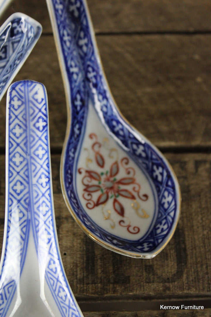 4 Chinese Spoons - Kernow Furniture