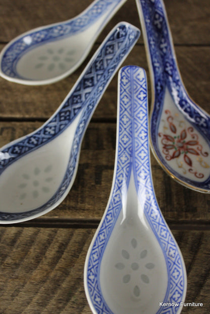 4 Chinese Spoons - Kernow Furniture