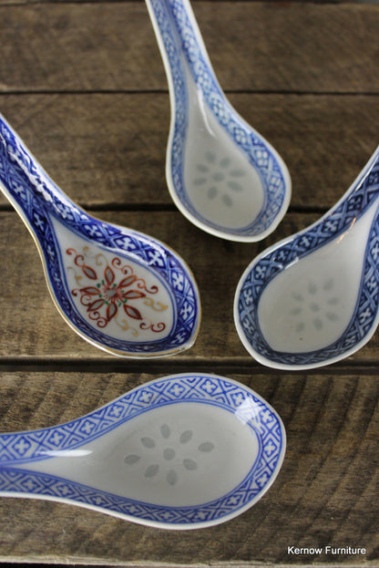 4 Chinese Spoons - Kernow Furniture