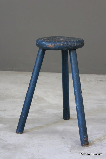 Antique Elm Stool - Kernow Furniture