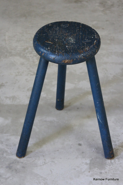 Antique Elm Stool - Kernow Furniture