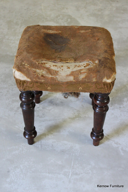 Victorian Mahogany Piano Stool - Kernow Furniture