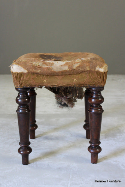 Victorian Mahogany Piano Stool - Kernow Furniture