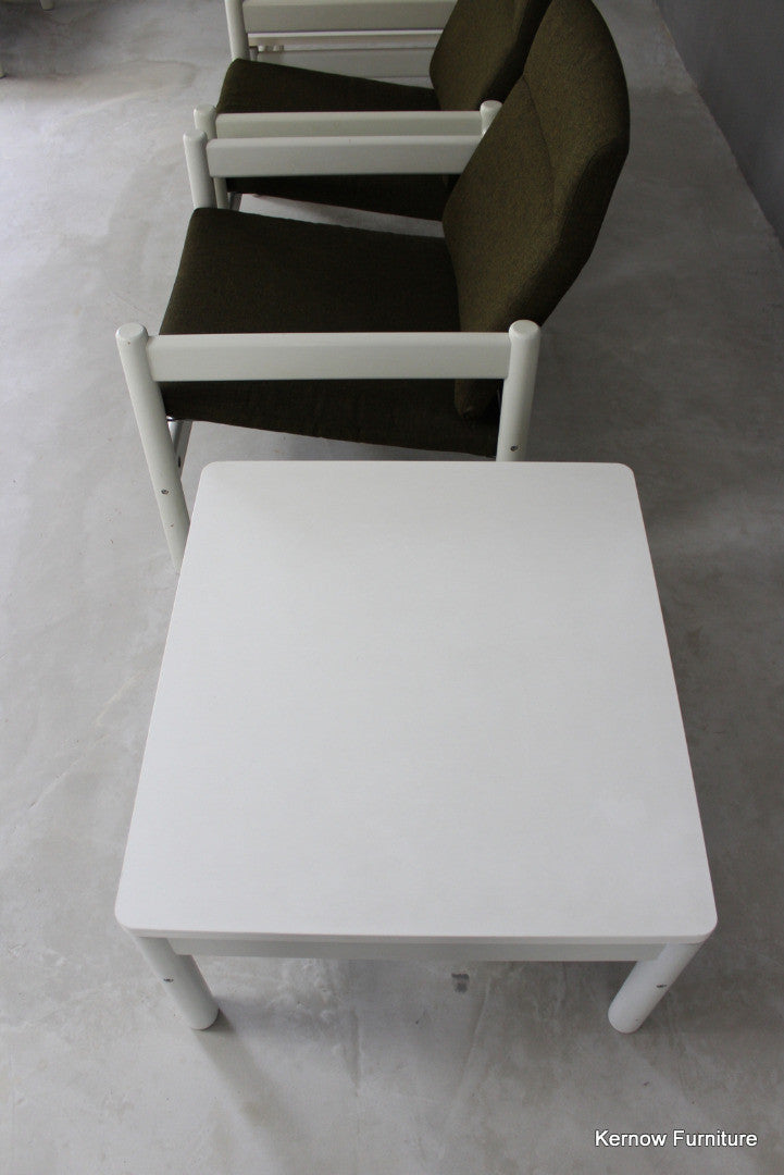 Retro Easy Chair & Table Set - Kernow Furniture