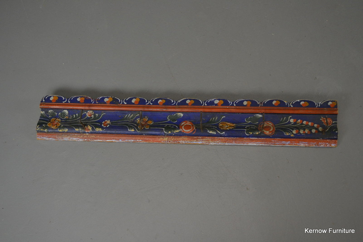 Vintage Folk Painted Coat Hooks - Kernow Furniture