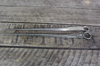 Pair Silver Plate Letter Openers - Kernow Furniture