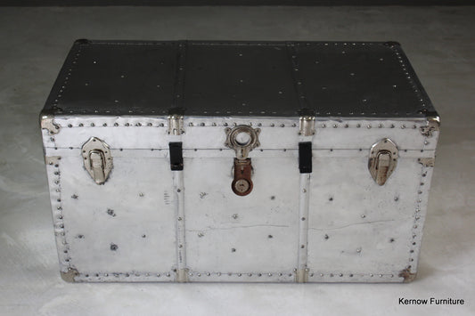 Polished Aluminium Trunk - Kernow Furniture