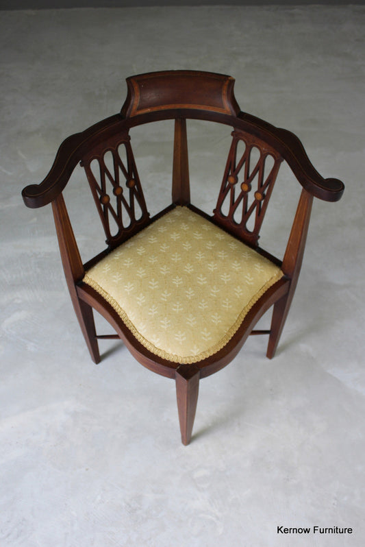 Antique Corner Chair - Kernow Furniture