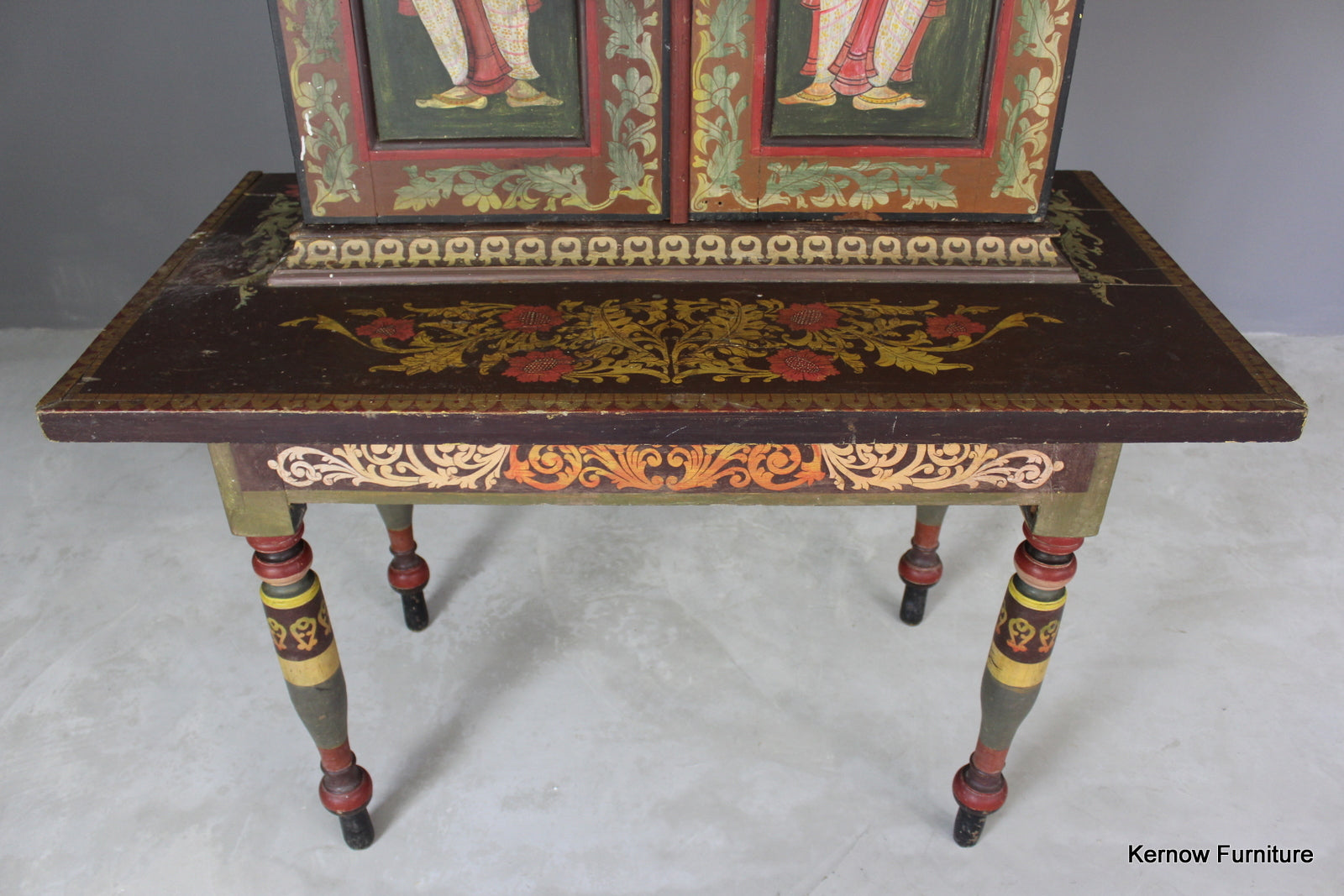 Painted Indian Cabinet - Kernow Furniture