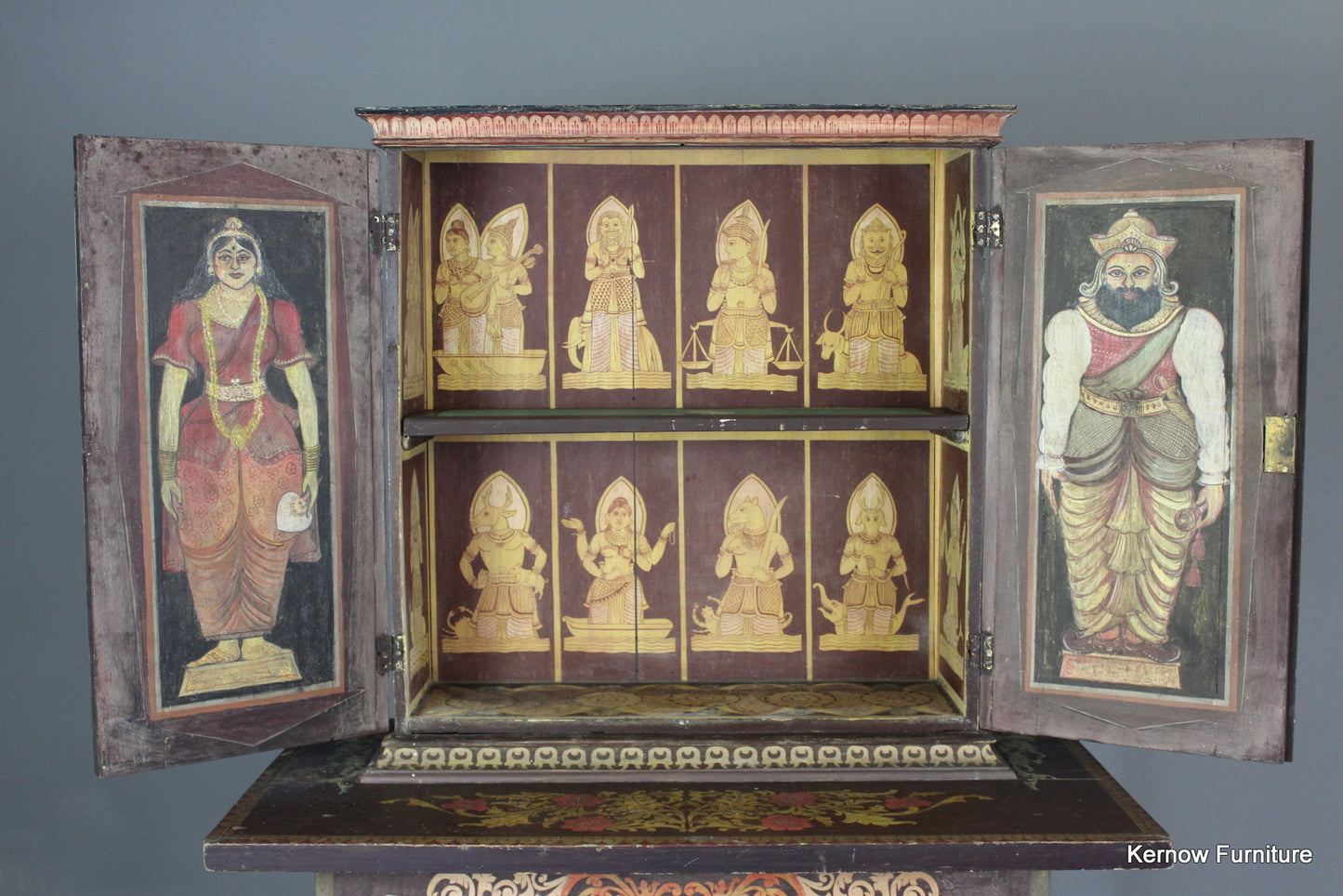 Painted Indian Cabinet - Kernow Furniture