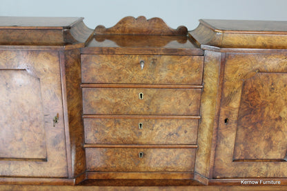 Burr Walnut Bonheur Du Jour - Kernow Furniture