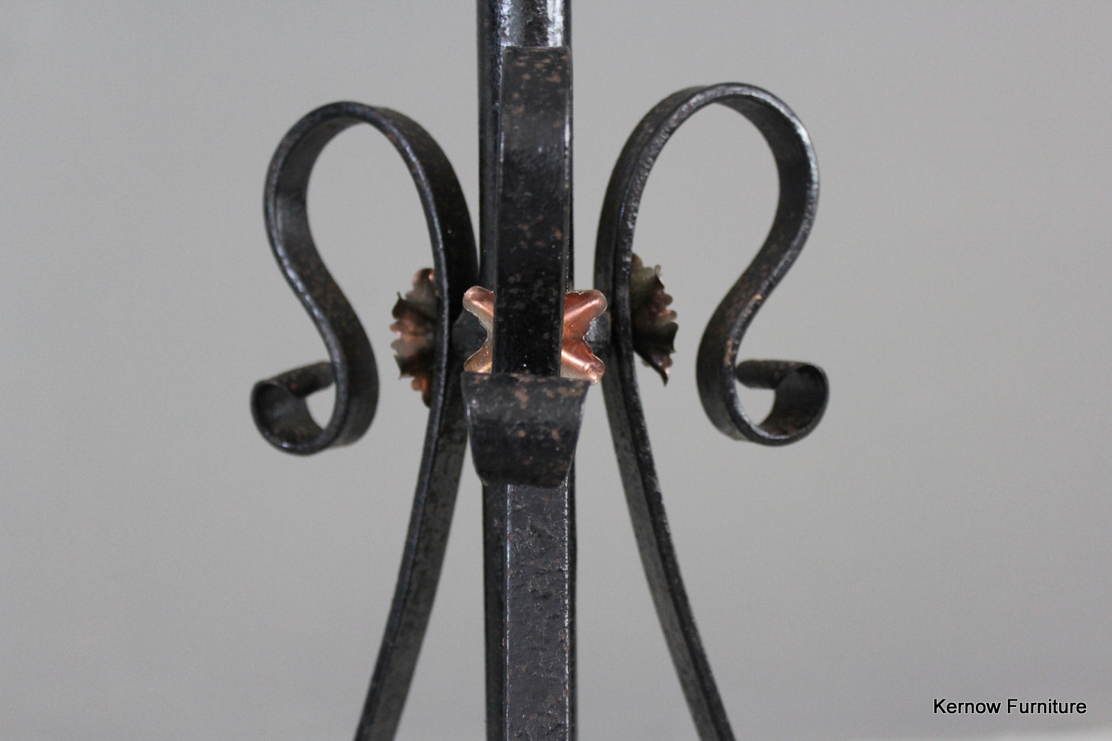 Ornate Wrought Iron Standard Lamp - Kernow Furniture