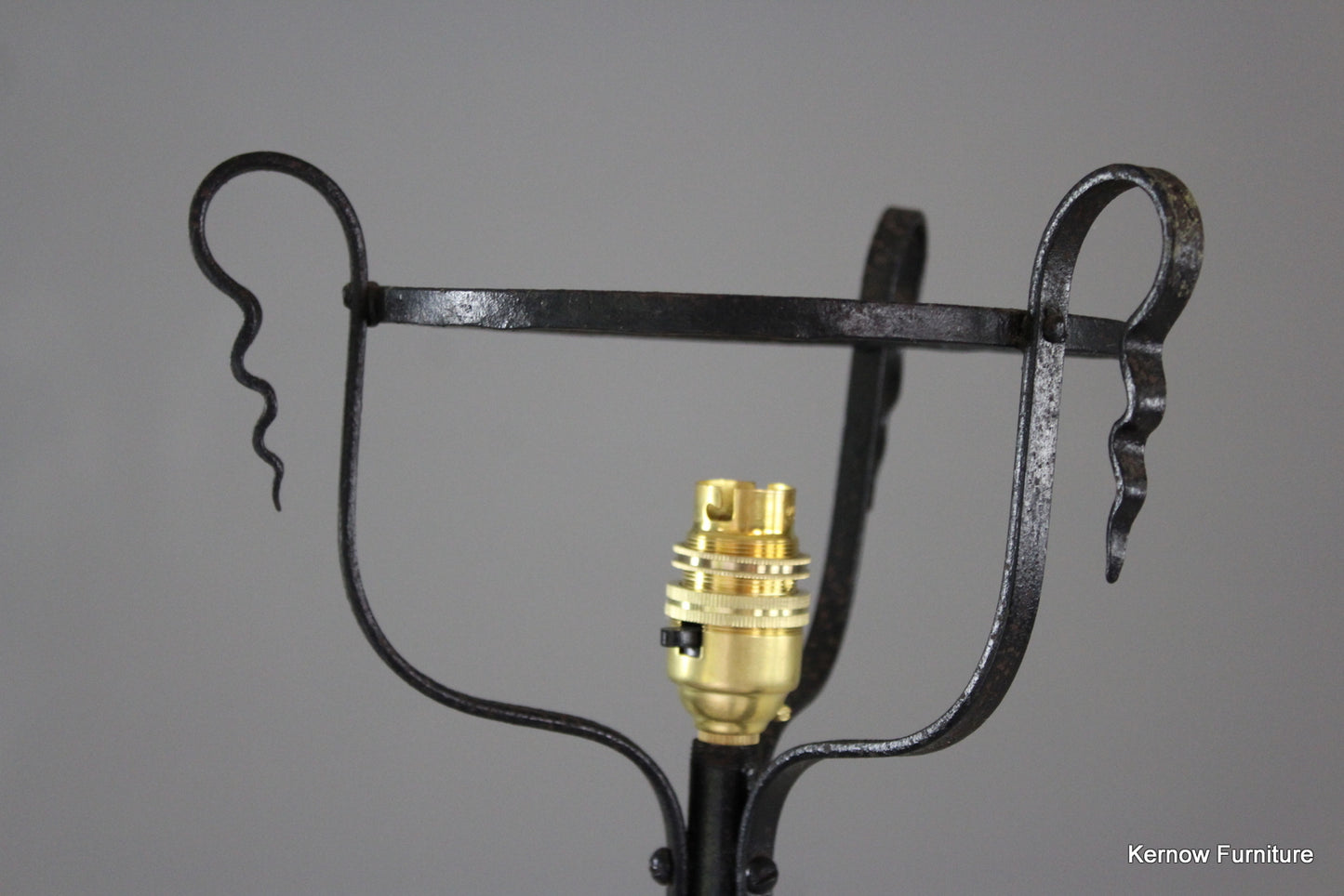 Ornate Wrought Iron Standard Lamp - Kernow Furniture