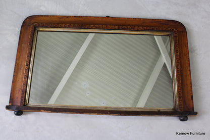 Edwardian Tunbridge Overmantle Mirror - Kernow Furniture