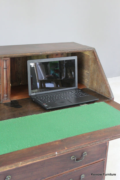 Antique Mahogany Writing Bureau - Kernow Furniture