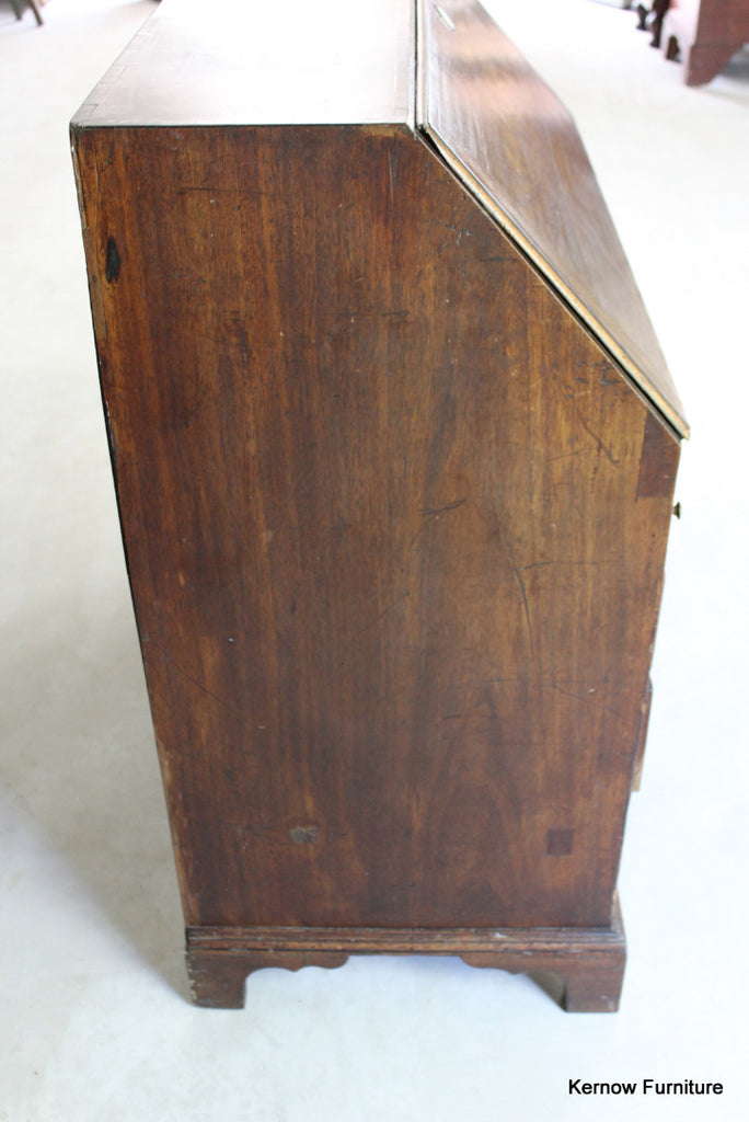 Antique Mahogany Writing Bureau - Kernow Furniture