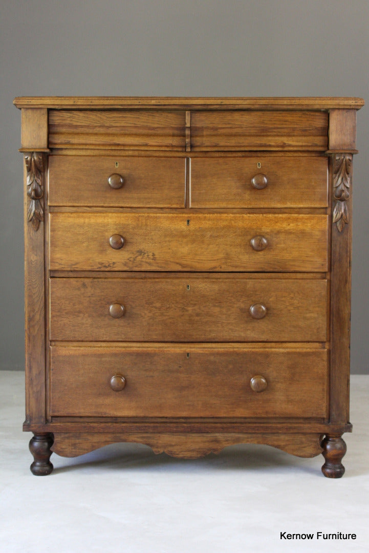 Victorian Oak Scotch Chest - Kernow Furniture